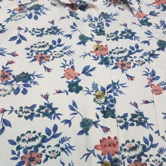 Vintage Cottagecore Micro Floral Button Down Blouse - Picture 2 of 4